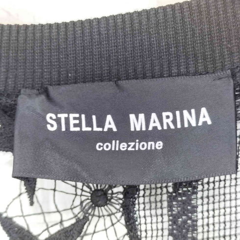 STELLA MARINA 異素材ドッキングワンピ―ス レディース