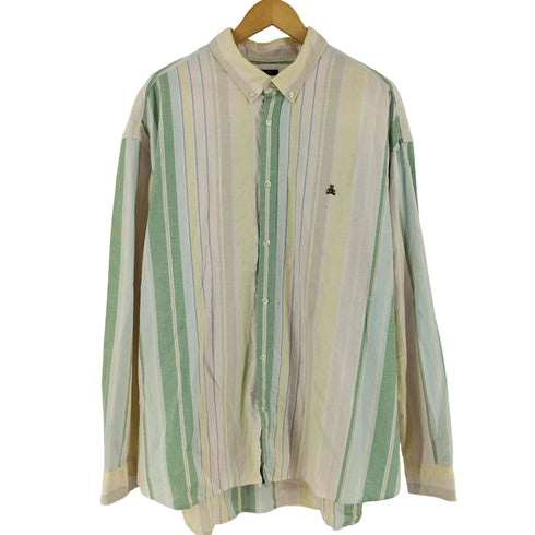 ギャップ Gap The BIG Shirt マルチストライプ BD 長袖 シャツ メンズ XL