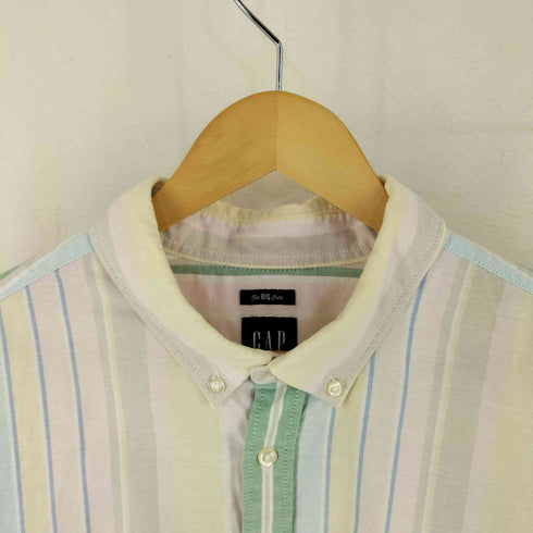 ギャップ Gap The BIG Shirt マルチストライプ BD 長袖 シャツ メンズ XL