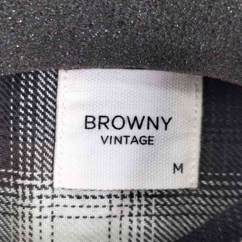 ブラウニー BROWNY L/S オンブレチェックシャツ メンズ JPN:M