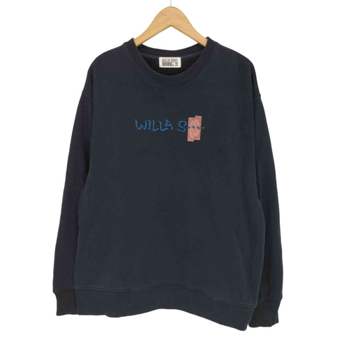 WILLA SPOT 刺繍デザインクルーネックトレーナー メンズ