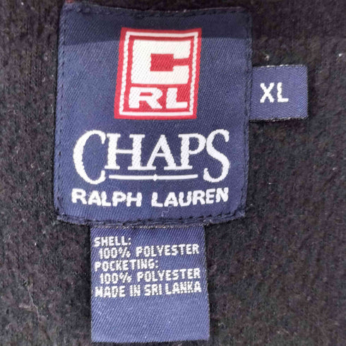 チャップスラルフローレン CHAPS RALPH LAUREN 90S ロゴ刺繍 フリースジャケット メンズ JPN:XL