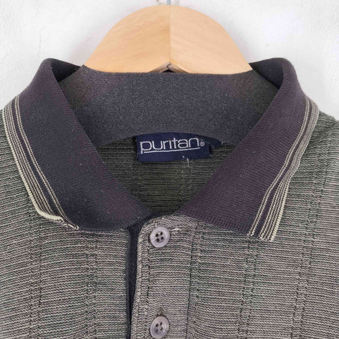 ピューリタン PURITAN 90S L/S ニットポロシャツ メンズ JPN:L