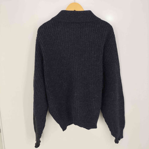 エルエルビーン L.L.Bean 80s USA製 ウールアルパカ リブ編み ドライバーズニット メンズ import:M