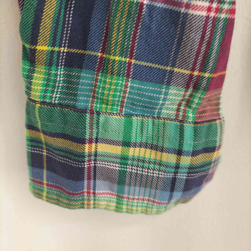 ラルフローレン RALPH LAUREN スモールポニー刺繍 マドラスチェック L/S BD シャツ メンズ JPN:M