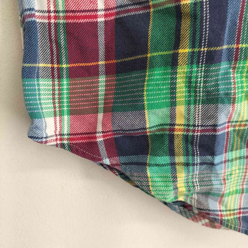 ラルフローレン RALPH LAUREN スモールポニー刺繍 マドラスチェック L/S BD シャツ メンズ JPN:M