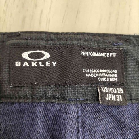 オークリー OAKLEY 総柄 ロゴ刺繍 ストレッチパンツ メンズ 31
