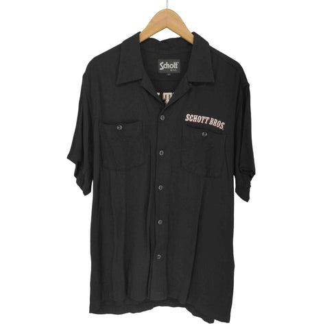 ショット Schott OPEN COLLAR SHT SCHOTT EAGLE オープン カラーシャツ ショット イーグル メンズ L