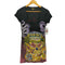 CHRISTIAN AUDIGIER スカル 蛇 ビジュー装飾 VネックTシャツ Y2K レディース L
