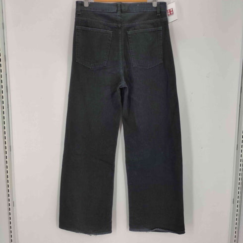 ザラ ZARA ブラックワイドデニムパンツ メンズ 40