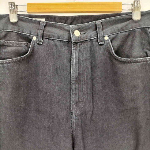 ザラ ZARA ブラックワイドデニムパンツ メンズ 40