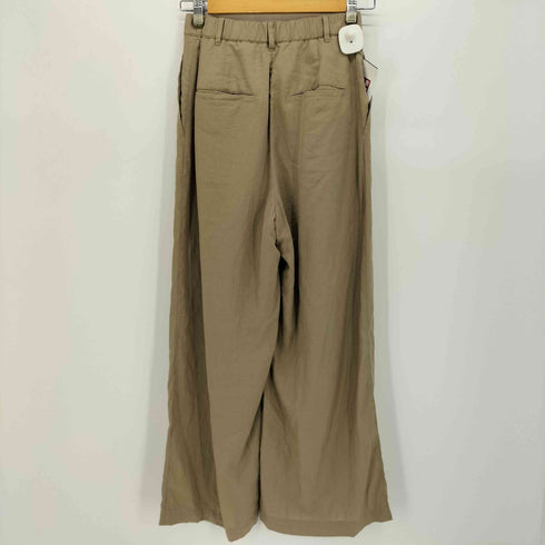 グリーンレーベルリラクシング GREEN LABEL RELAXING タック ワイド パンツ 撥水 レディース 36