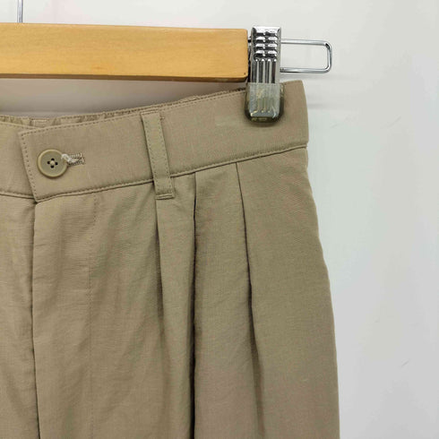 グリーンレーベルリラクシング GREEN LABEL RELAXING タック ワイド パンツ 撥水 レディース 36