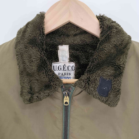 French air force 60S フランス空軍 U.G.E.C.O社製 ELLESS ZIP RHOVYL flight jacket ロビィール フライトジャケット メンズ