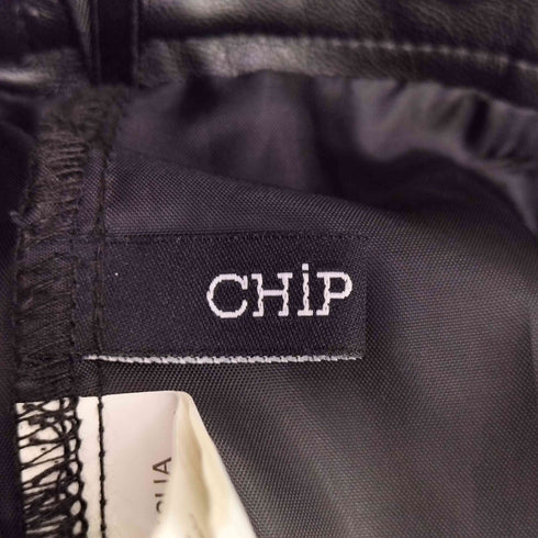 CHIP CLIP フェイクレザー デザインスカート Y2K レディース