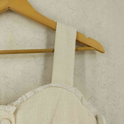 クティール kutir ツイードレース ジャンパースカート sweet レディース L