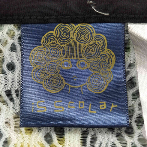 スカラー ScoLar 総柄メッシュカーディガン レディース