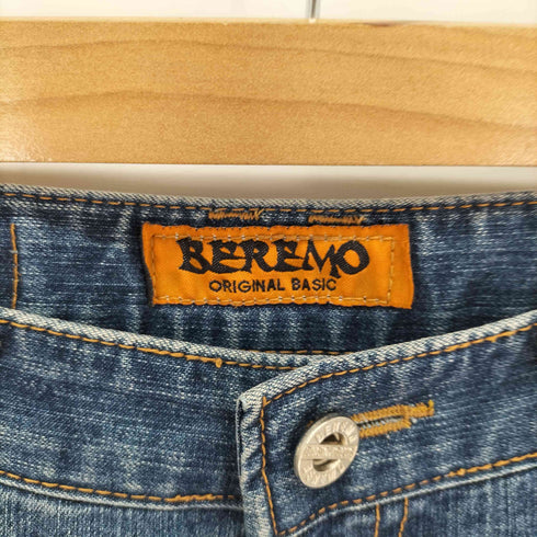 BEREMO Y2K ラインストーン ローライズ フレアデニム レディース 30