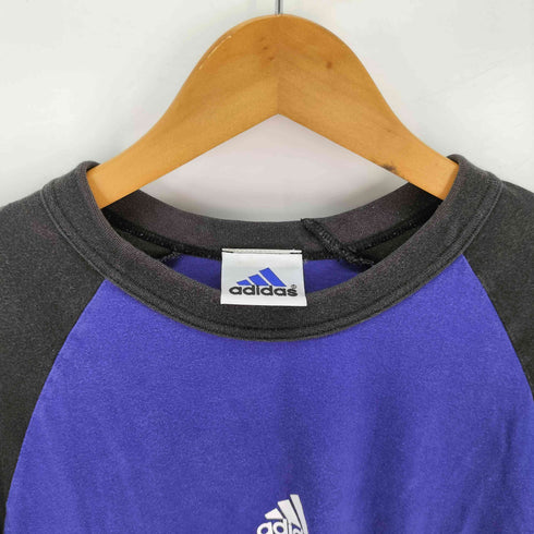 アディダス adidas 00s 万国旗タグ ラグランスリーブ 3ストライプ Tシャツ メンズ import:M