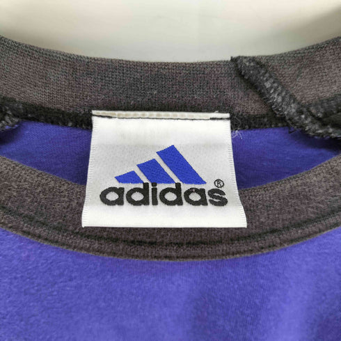 アディダス adidas 00s 万国旗タグ ラグランスリーブ 3ストライプ Tシャツ メンズ import:M