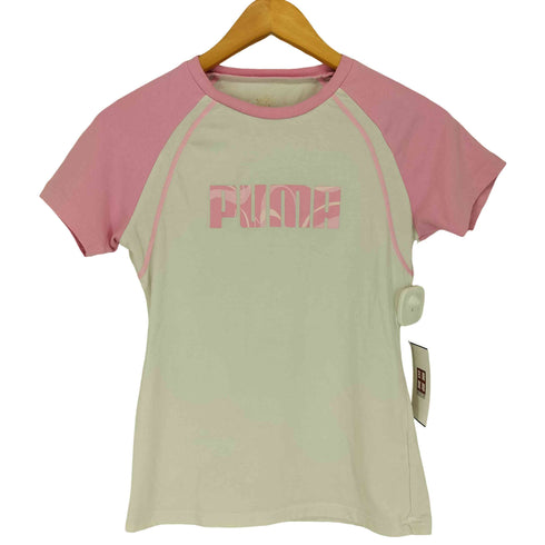 プーマ PUMA 裾ロゴラグランスリーブチビTシャツ Y2K レディース L