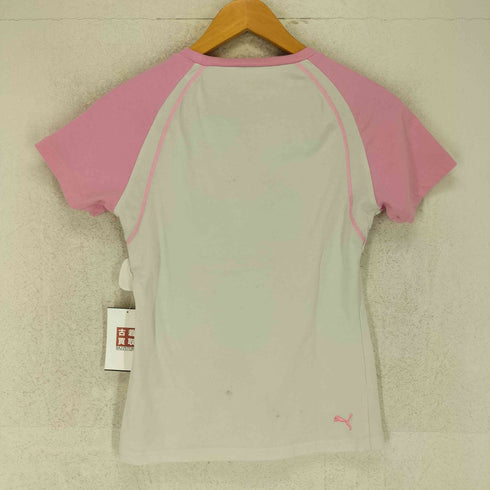 プーマ PUMA 裾ロゴラグランスリーブチビTシャツ Y2K レディース L