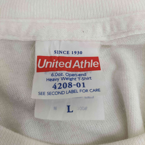 ユナイテッドアスレ UNITED ATHLE 6.0oz. Open end yarn Heavy Weight T-shirt メンズ import:L