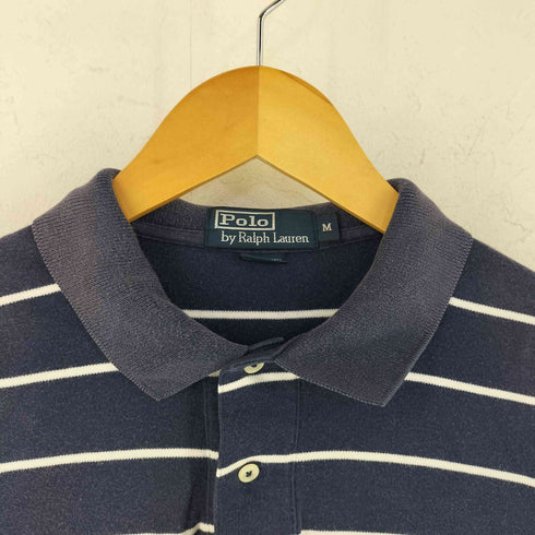 ポロバイラルフローレン Polo by RALPH LAUREN 90s ポニー刺繍 ボーダーS/S ポロシャツ メンズ JPN:M