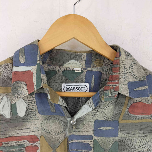 MASSOTI 総柄レギュラーカラーS/S シャツ メンズ JPN:M