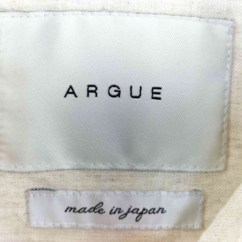 アギュー ARGUE フラップポケット リネンシャツ レディース FREE
