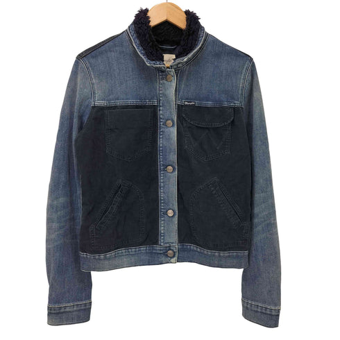 ラングラー Wrangler AUTHENTIC JACKET 襟ボア コーデュロイ 切替 デニム ジャケット レディース import:M