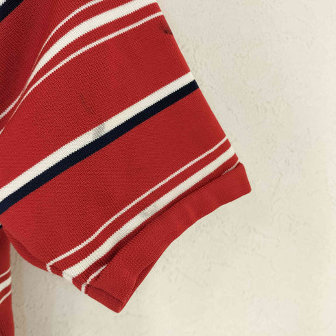 アロー ARROW 70s SCRAMBLER KNIT ボーダー 半袖ポロシャツ メンズ L