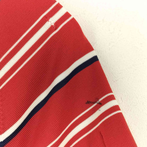 アロー ARROW 70s SCRAMBLER KNIT ボーダー 半袖ポロシャツ メンズ L