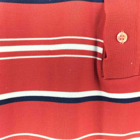アロー ARROW 70s SCRAMBLER KNIT ボーダー 半袖ポロシャツ メンズ L