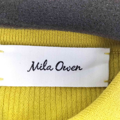 ミラオーウェン Mila Owen 25SS シアーポロリブニットプルオーバー レディース JPN:0
