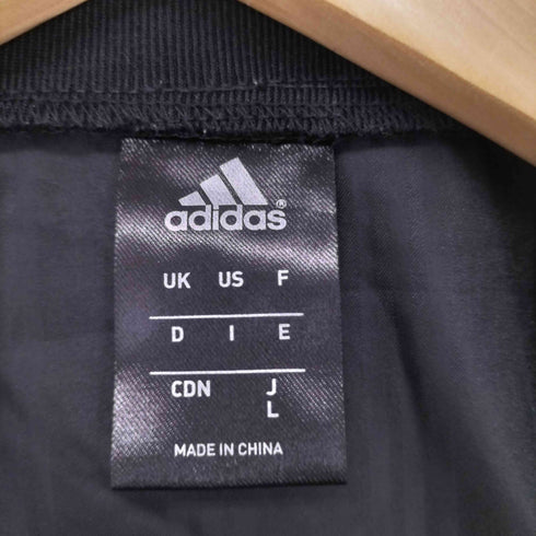 アディダス adidas ワンポイントロゴ刺繍 Vネック ナイロンプルオーバージャケット メンズ import:L