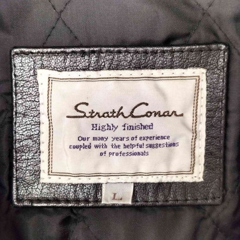 STRATH CONAR cow leather ダブルライダースジャケット メンズ JPN:L