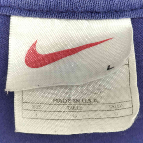 ナイキ NIKE 90-00s USA製 BASKETBALL クルーネック 半袖 Tシャツ メンズ import:L