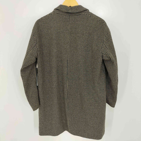 ザラ ZARA ハウンドトゥース コットンポリ チェスターコート レディース import:S