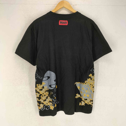 和柄 ラメデザイン ゲームTシャツ メンズ L