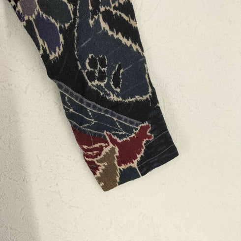 CHACOK フランス製 レーヨン ウール 総柄シャツ レディース 11