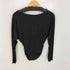ザラ ZARA LONG SLEEVE STUDDED T-SHIRT レディース import:M