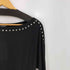 ザラ ZARA LONG SLEEVE STUDDED T-SHIRT レディース import:M