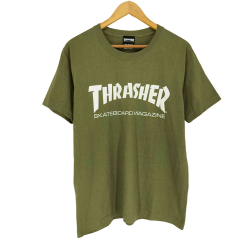 スラッシャー THRASHER マグロゴ クルーネックTシャツ メンズ M
