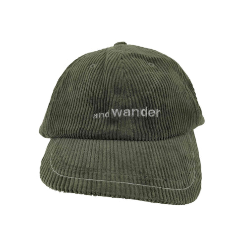 アンドワンダー and wander コーデュロイキャップ メンズ