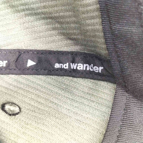 アンドワンダー and wander コーデュロイキャップ メンズ