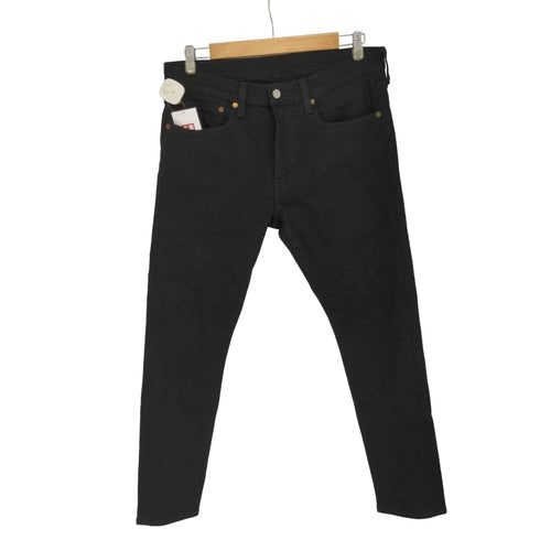 リーバイス Levis ジップフライ ストレッチブラックデニムパンツ メンズ W34 L27