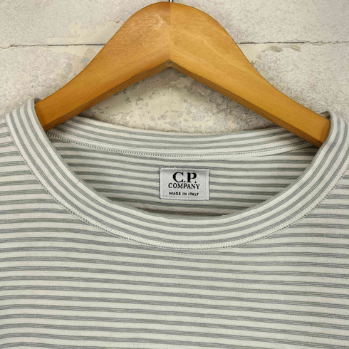 シーピーカンパニー C.P.COMPANY イタリア製 ボーダー クルーネック L/Sシャツ メンズ