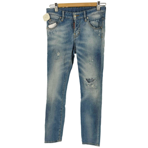 ディースクエアード DSQUARED2 14S ダメージ加工スキニーデニムパンツ レディース 36