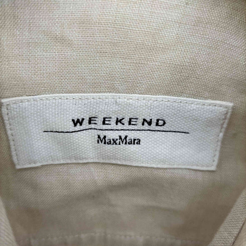 ウィークエンドマックスマーラ Weekend Max Mara 七分袖 リネン ワークシャツ レディース
